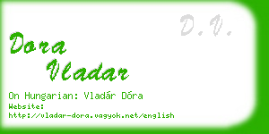 dora vladar business card