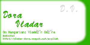 dora vladar business card